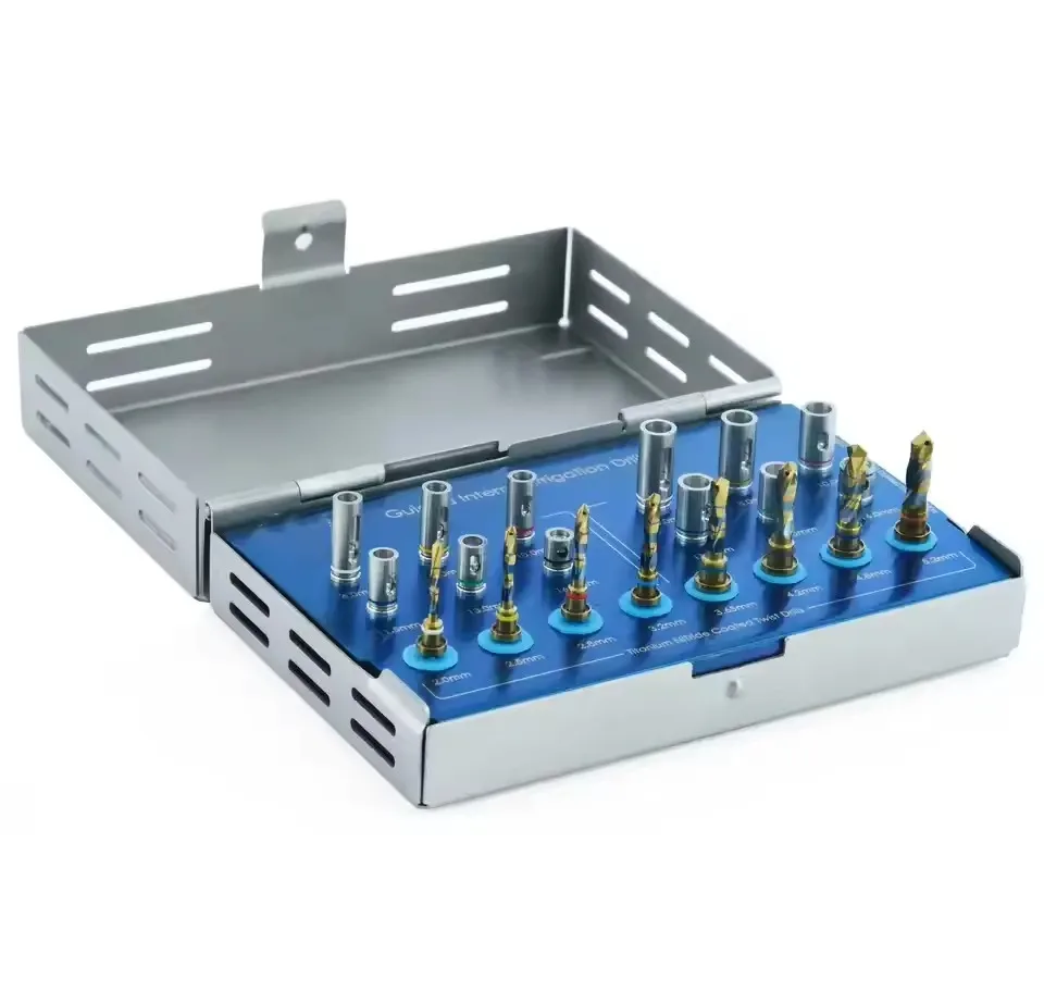 Дрели для внутреннего орошения с зубным имплантатом набор из хирургической нержавеющей стали