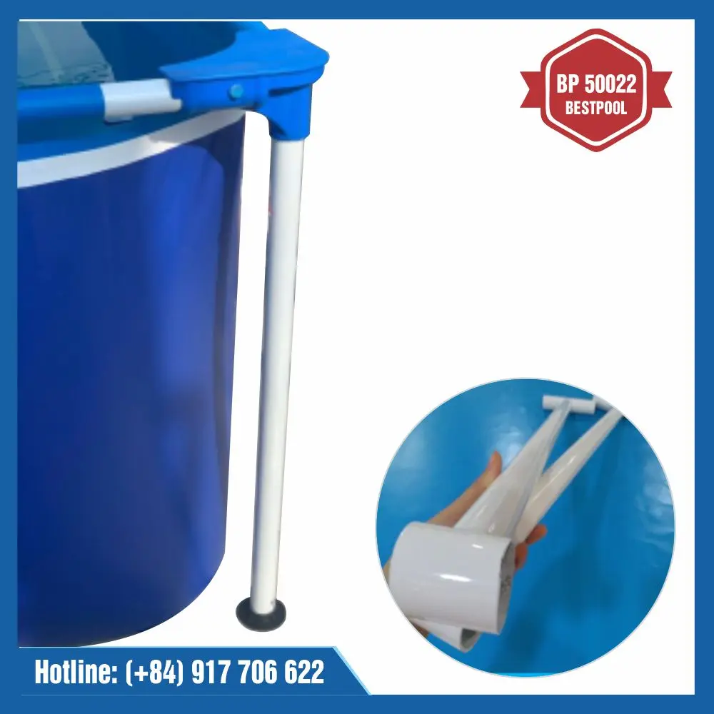 7 To 10 People Rectangle Blue BESTPOOL Large Size Mini Swimming Pool BP50022 Made From Non-Toxic PVC Material