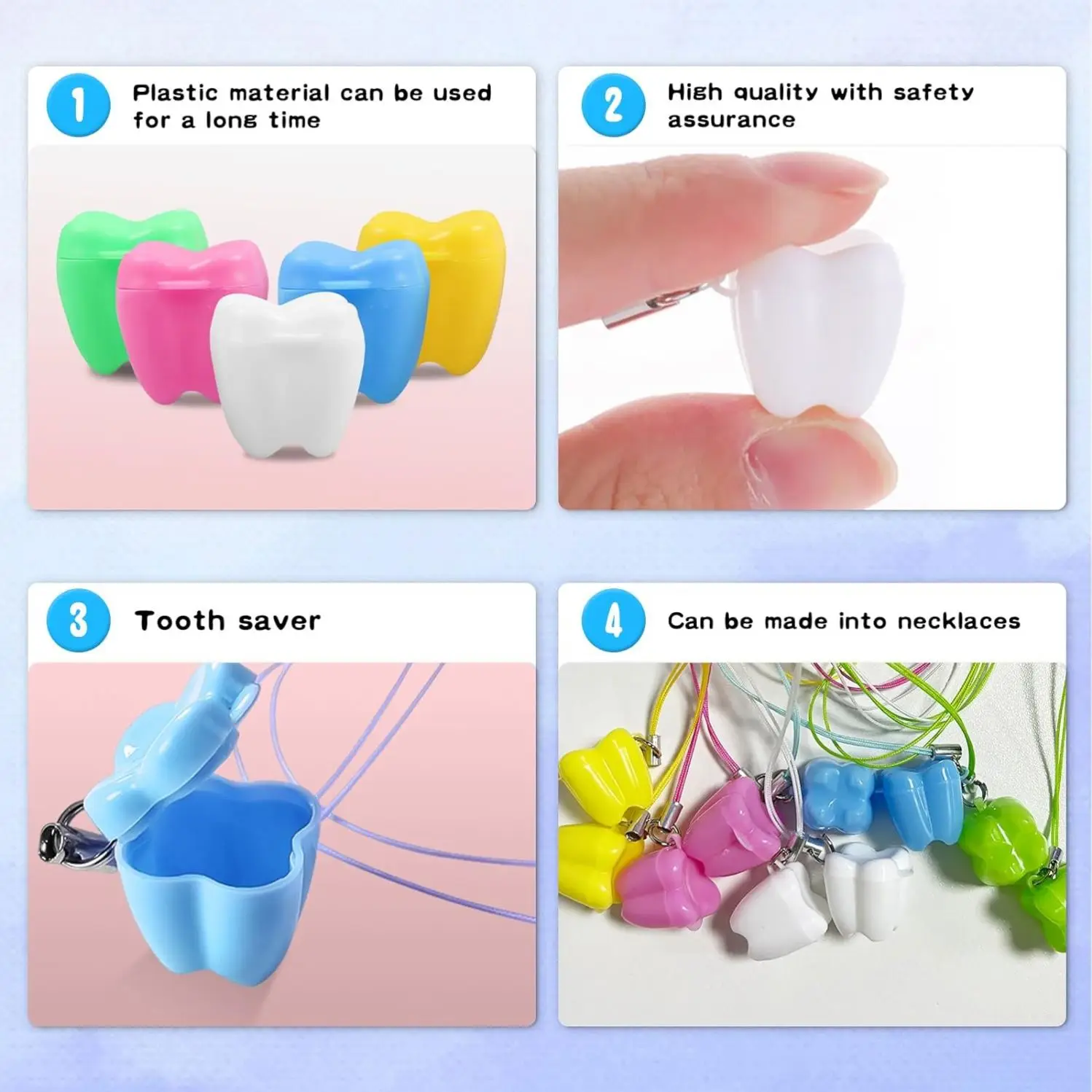 Multi Color Plastic Dental Storage Baby Teeth Box/milk Tooth Box