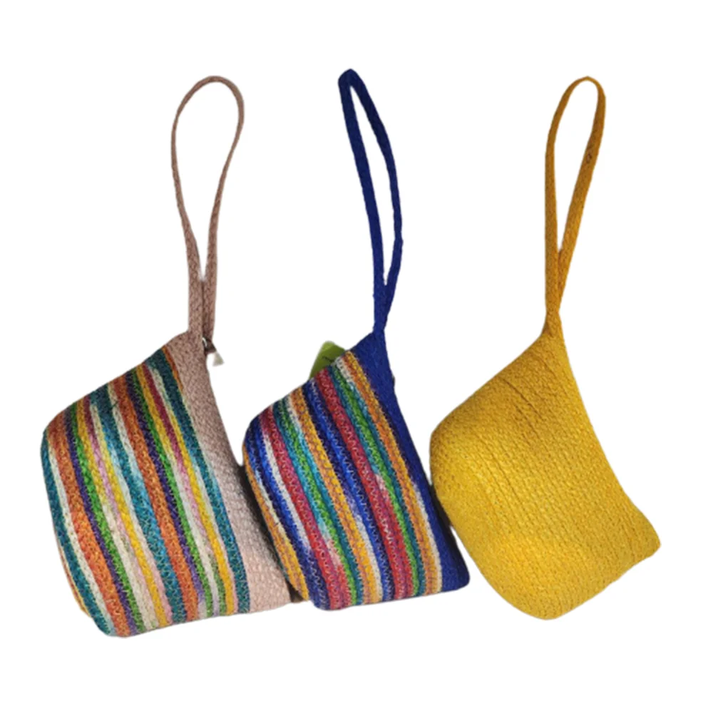 Бестселлер Высококачественная сумка ручной работы женская размер сумки тканевая шелковая сизальная ткань продукт из тайского волокна