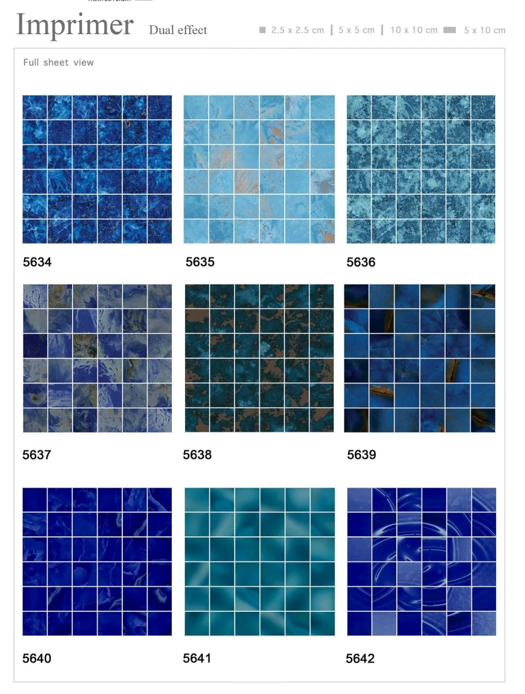 UP 306*306mm Square Porcelain Ceramic Mosaic wall and flooring tiles  Swimming Pool high glossy beautiful tiles for pool