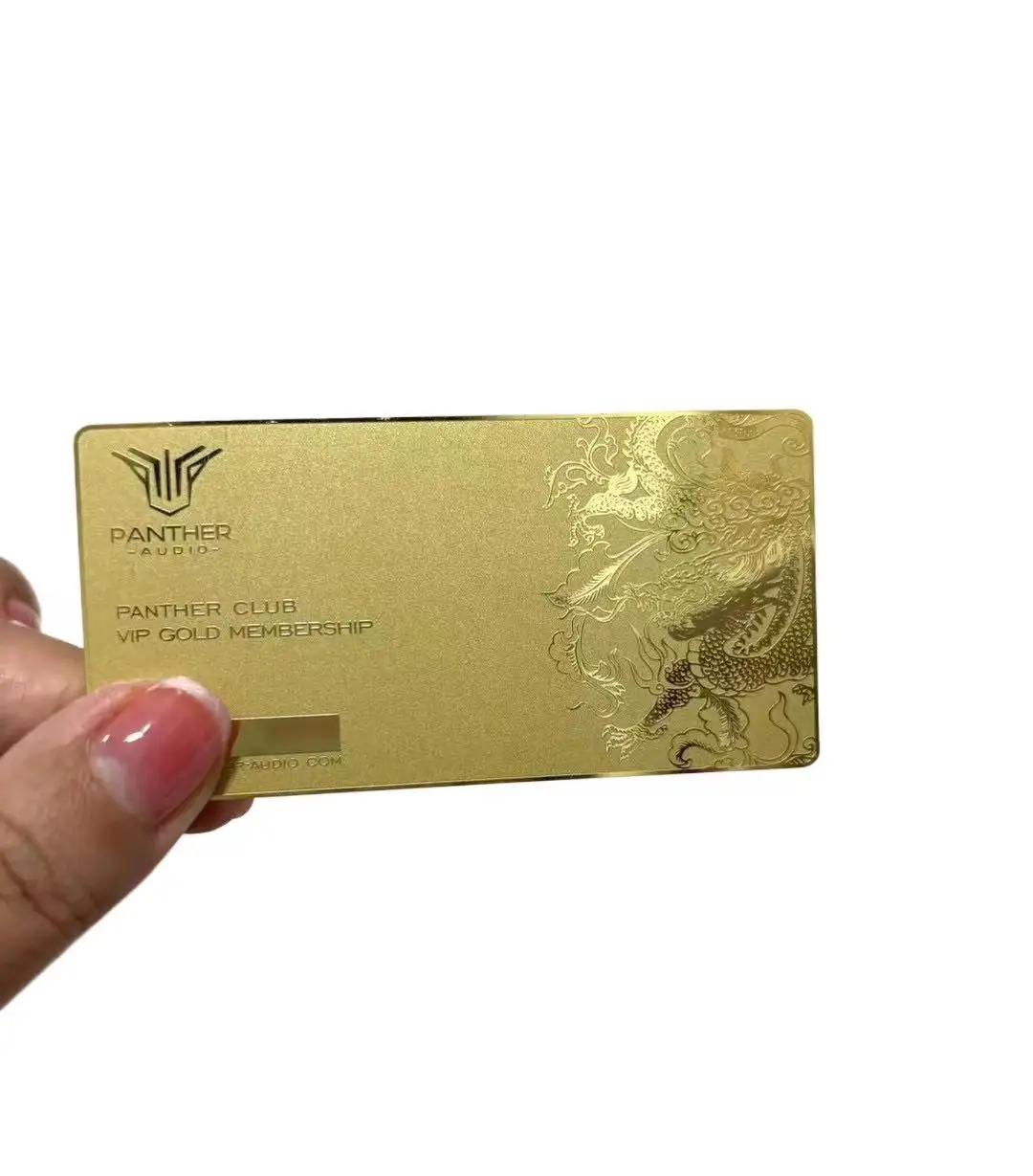 24K позолоченная металлическая визитка золотая подарочная VIP-карта с бриллиантом