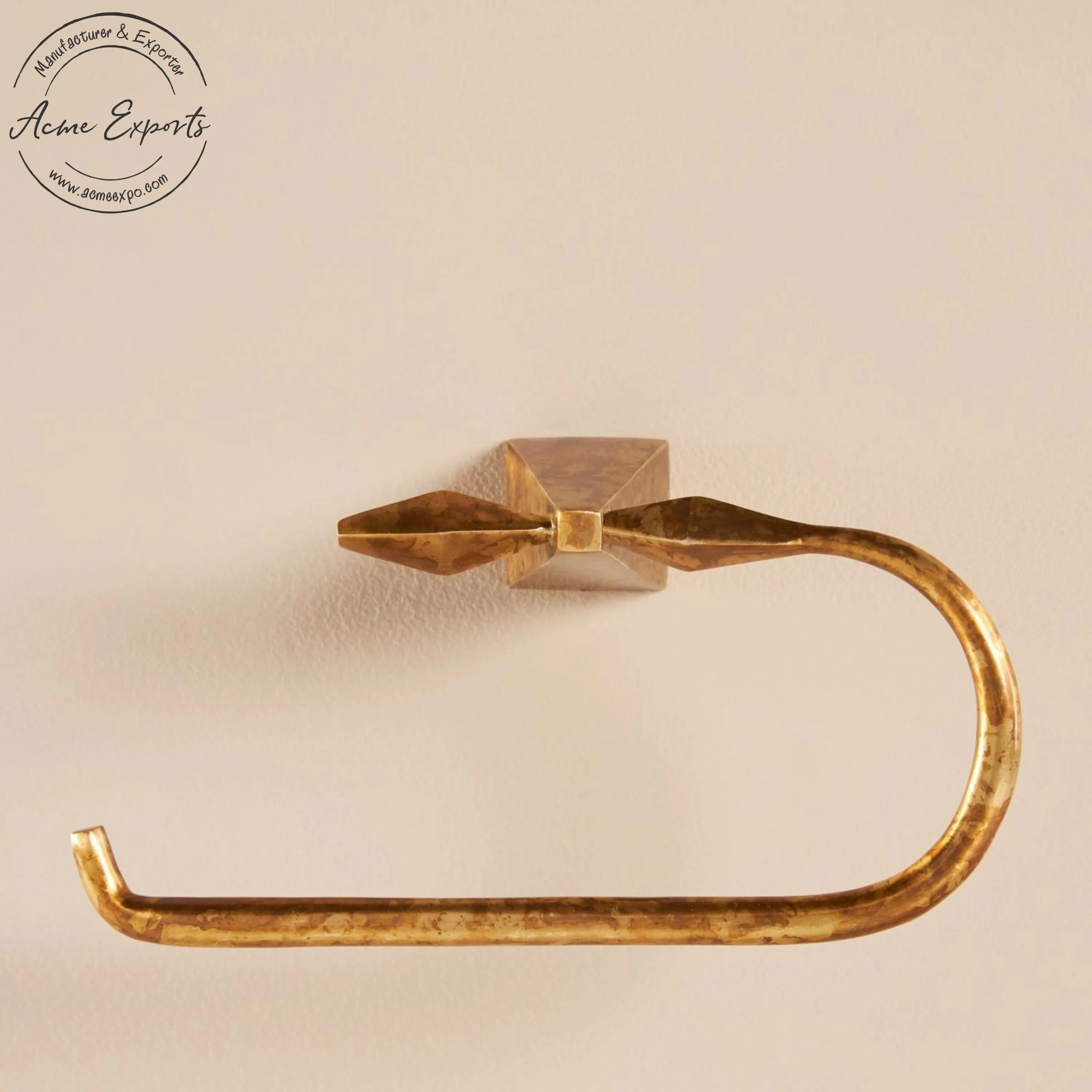 Best Price Contemporary  Brass Wall Mount Toilet Paper Holder with Gold Finished for Wall Organizer Tissue Roll Holder.