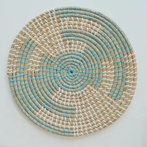 Rustic boho rattan placemats for home or event decor handmade and eco-friendly for stylish dining settings