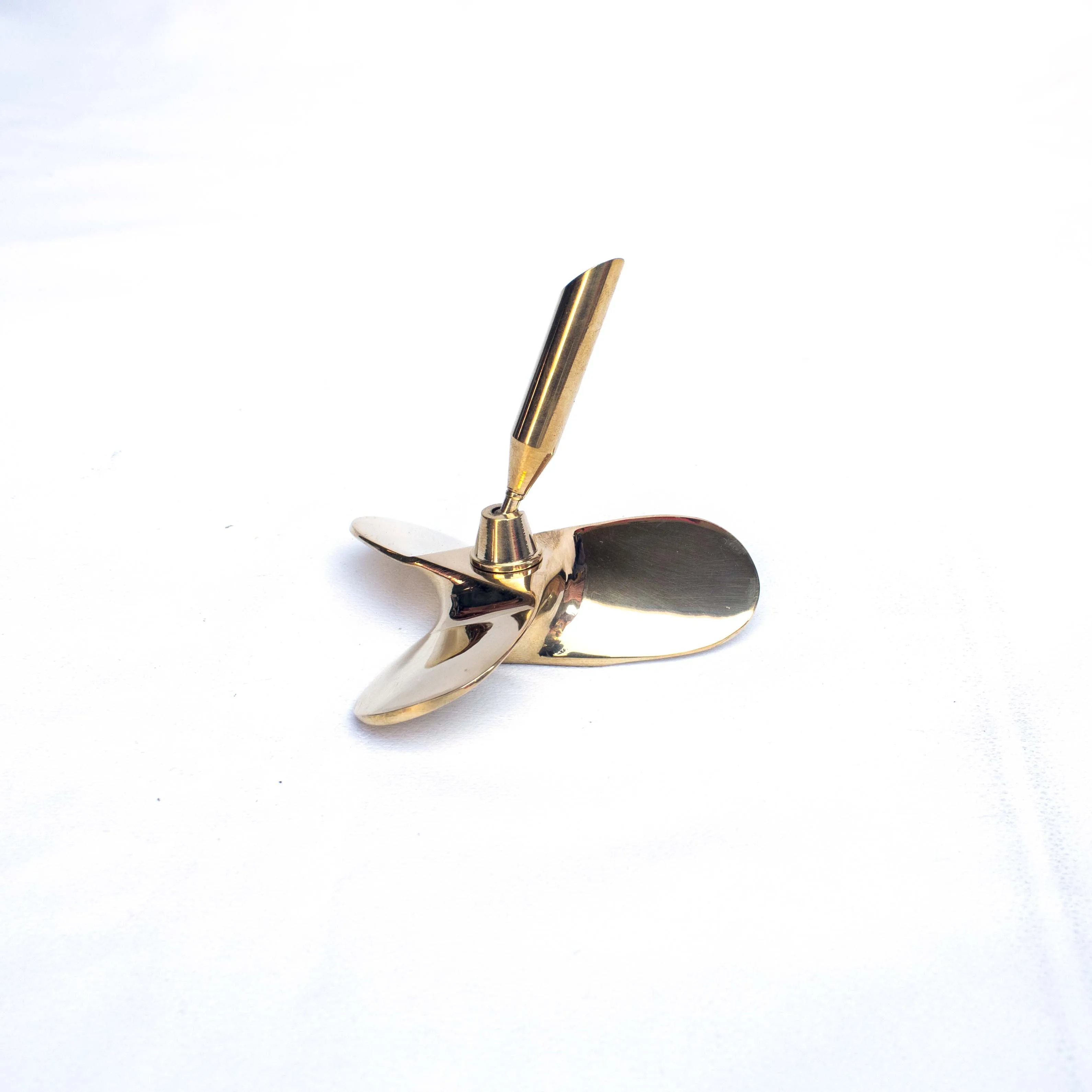brass propeller pen holder