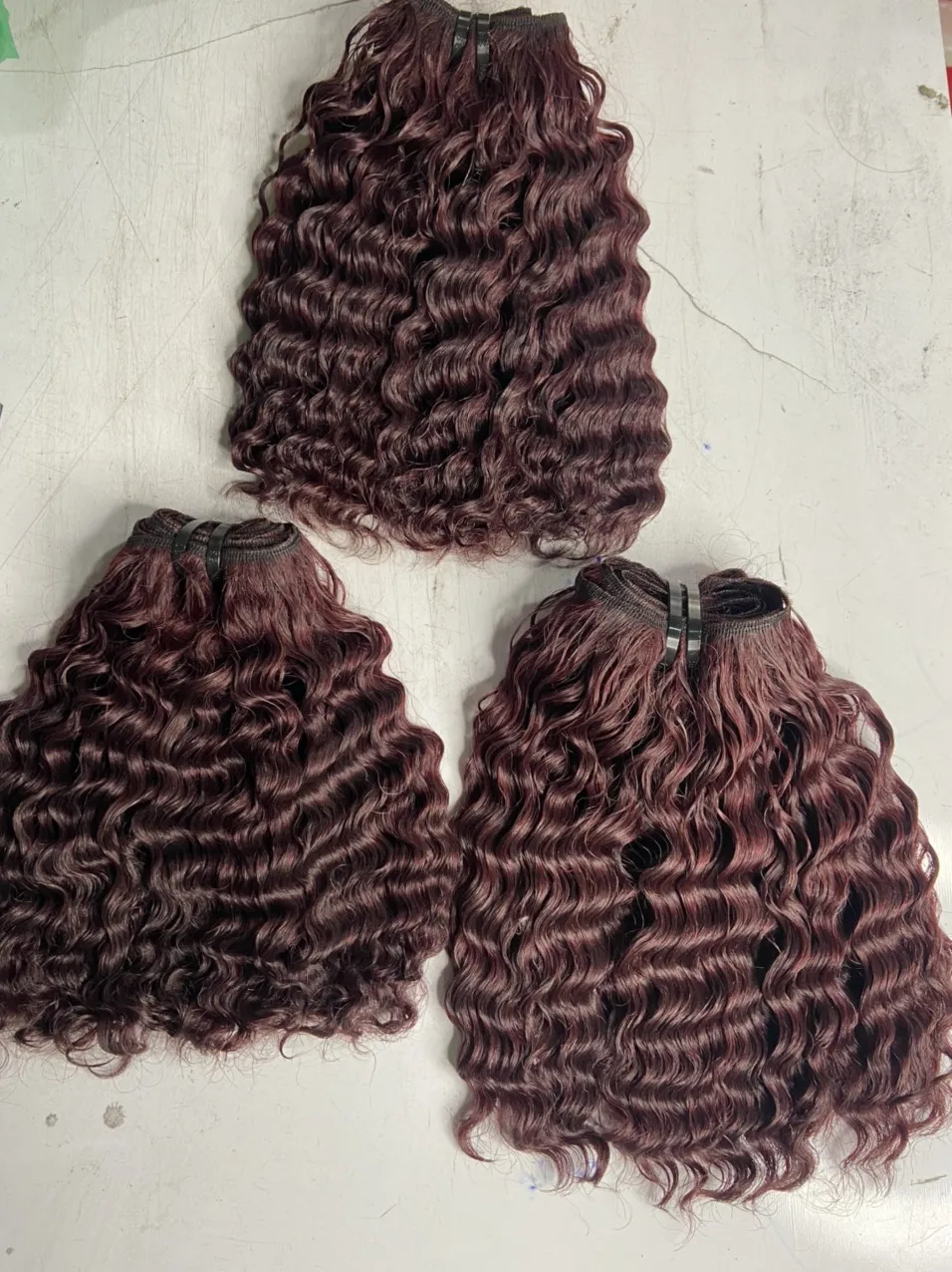 100% Human Raw Indian & Vietnamese Hair Bundle Super Smooth Straight Bone Row without Tangles Waves & Curls Style