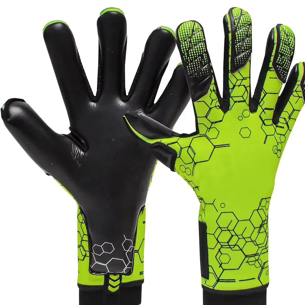 New latex Goalkeeper Gloves Palm Goal Keeper gloves 4mm Giga latex goalkeeper