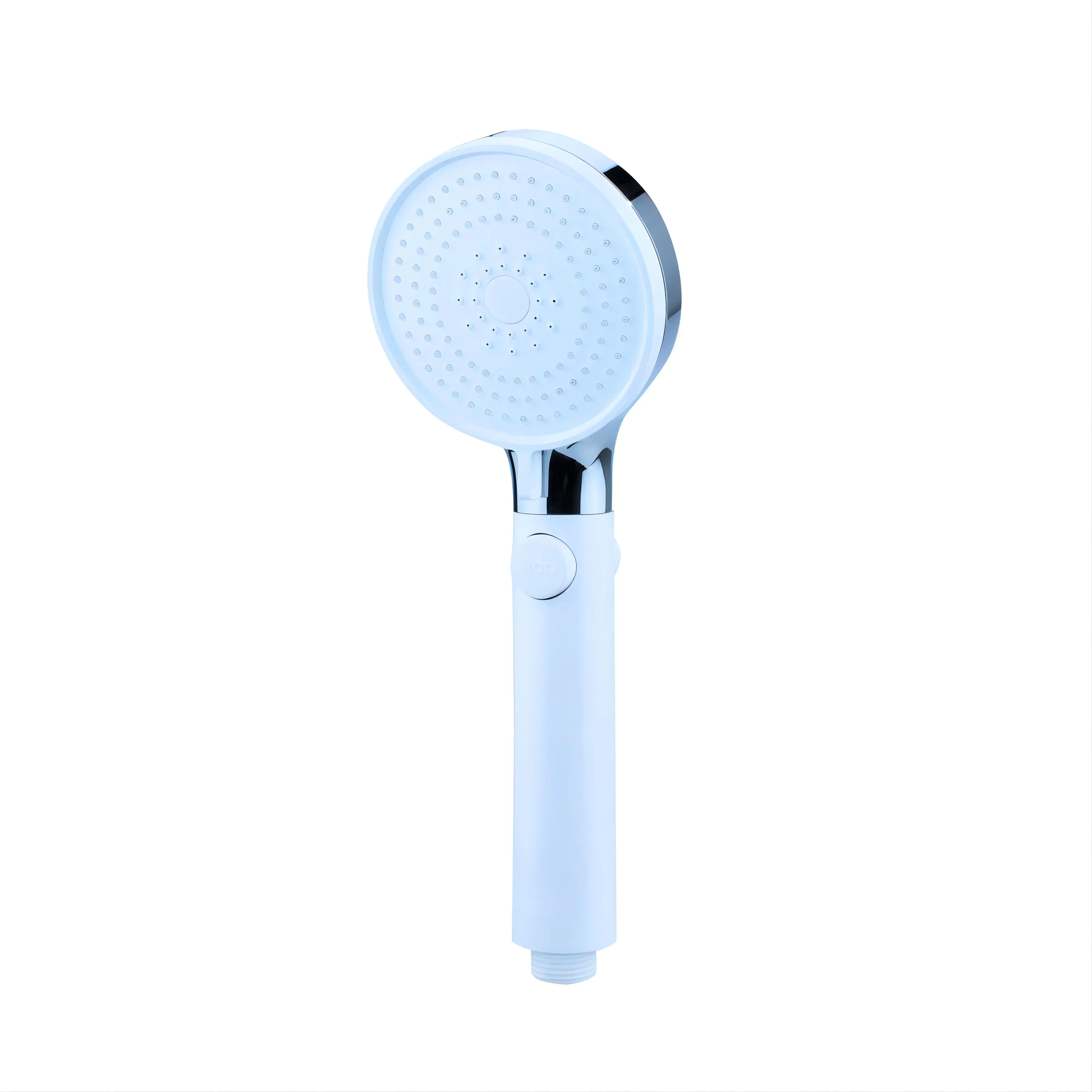 Wholesale Handhold Shower Head  ABS or Chrome 3 Functions One-stop Water Flow Control Silicone for Bathroom Faucet Accessories