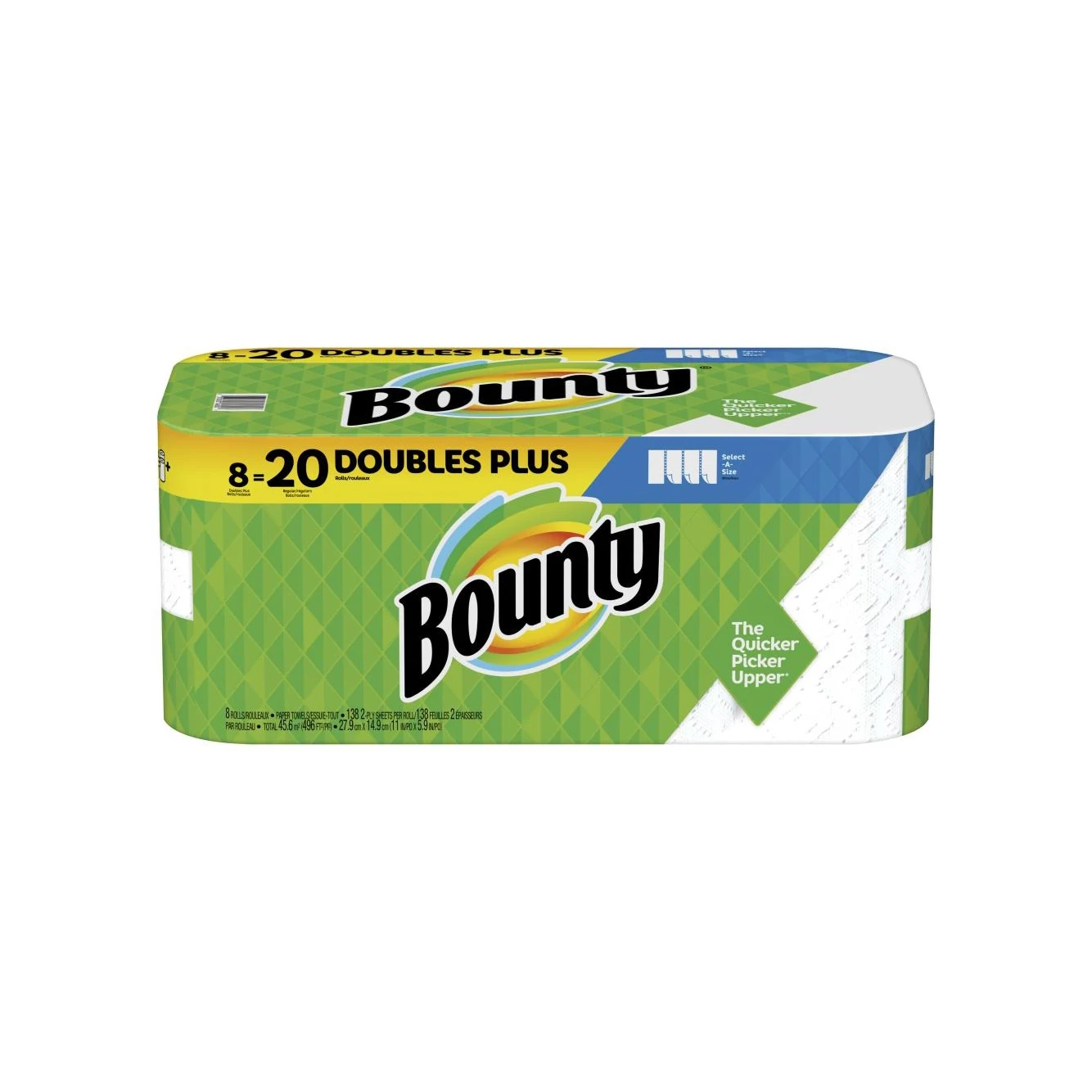 Seller of Bountys Authentic Size 2-Ply Paper Towels White 12 Family Rolls | 30 Regulars Rolls for hot sale and low price