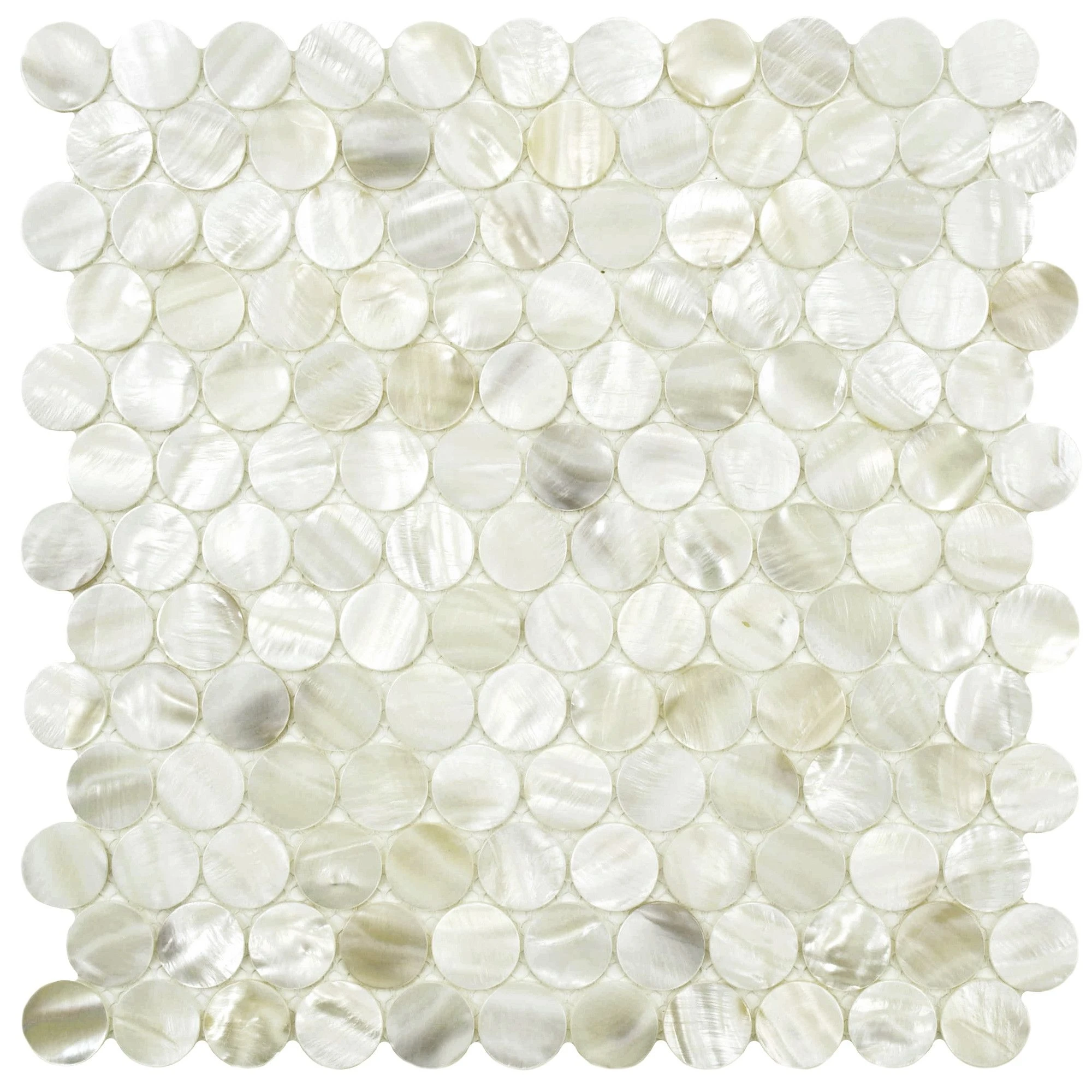 Yellow & White Mix Mother Of Pearl Tile Mosaic Mix