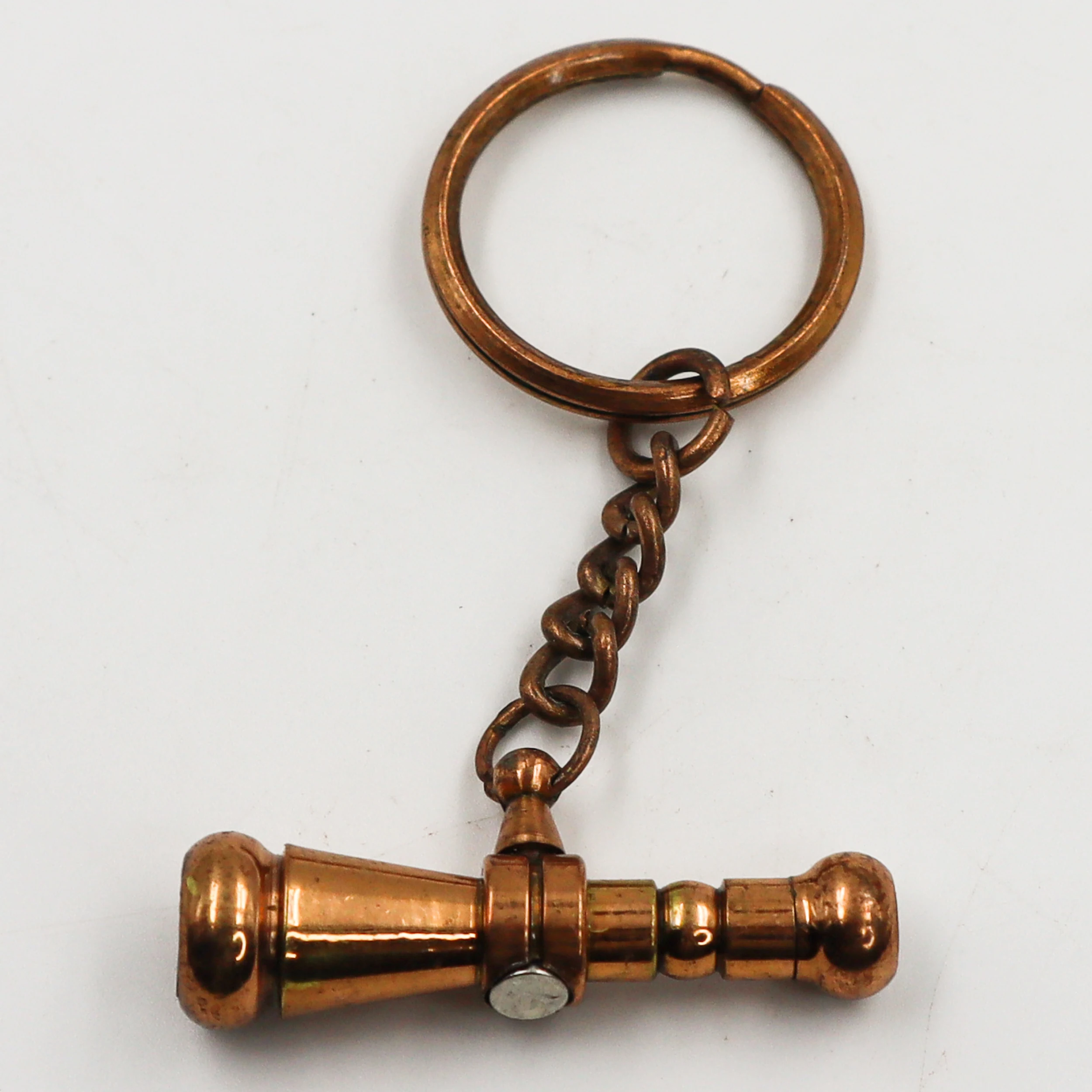 Traditional Maritime Nautical Brass Telescope Keychain Metal Key Chains Gift for Christmas