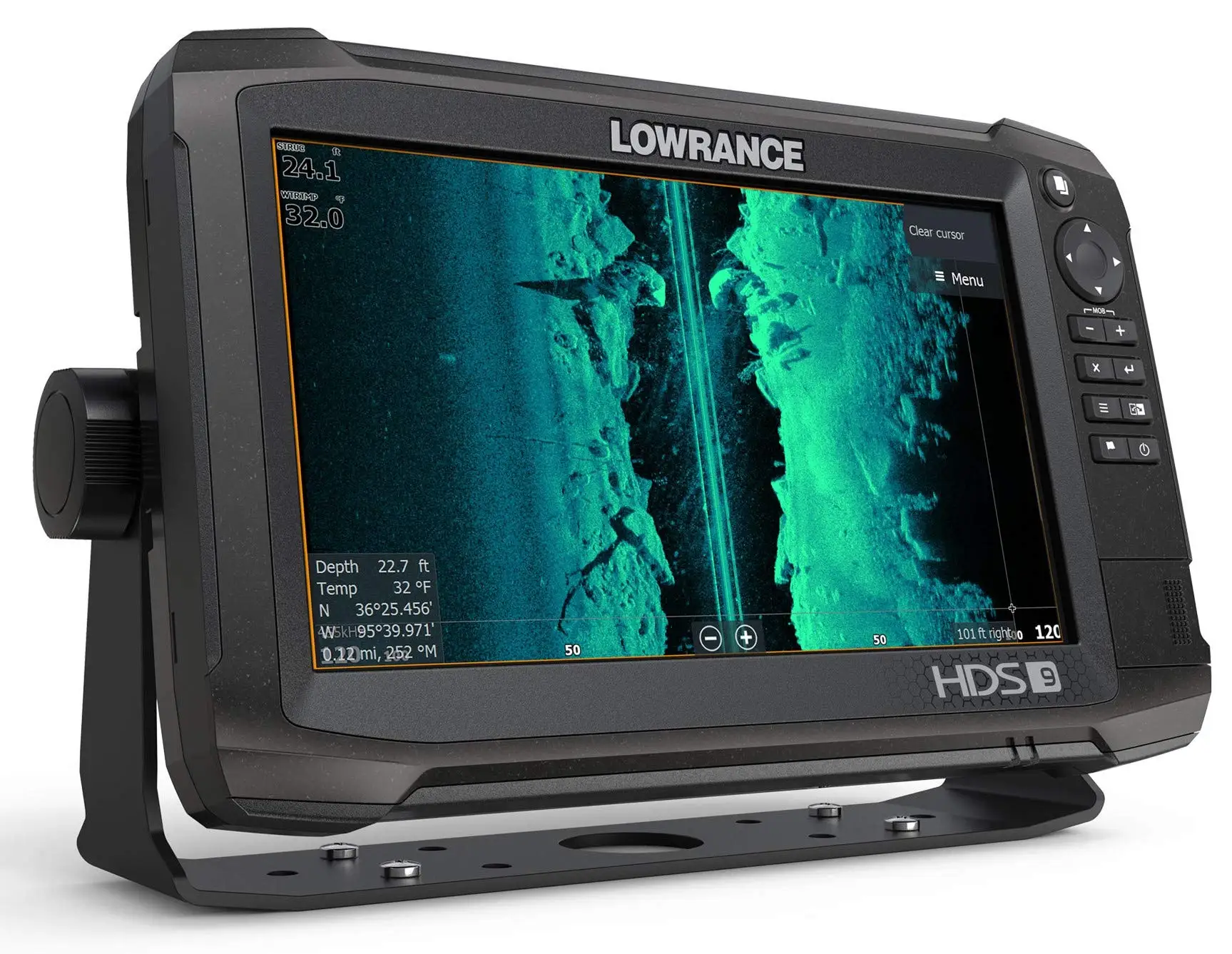 Newest Lowrance HDS-9 Carbon 9-inch with Active Imaging 3-in-1 Transducer, FishFinder and Chartplotter with C-MAP BUY 2 GET 1