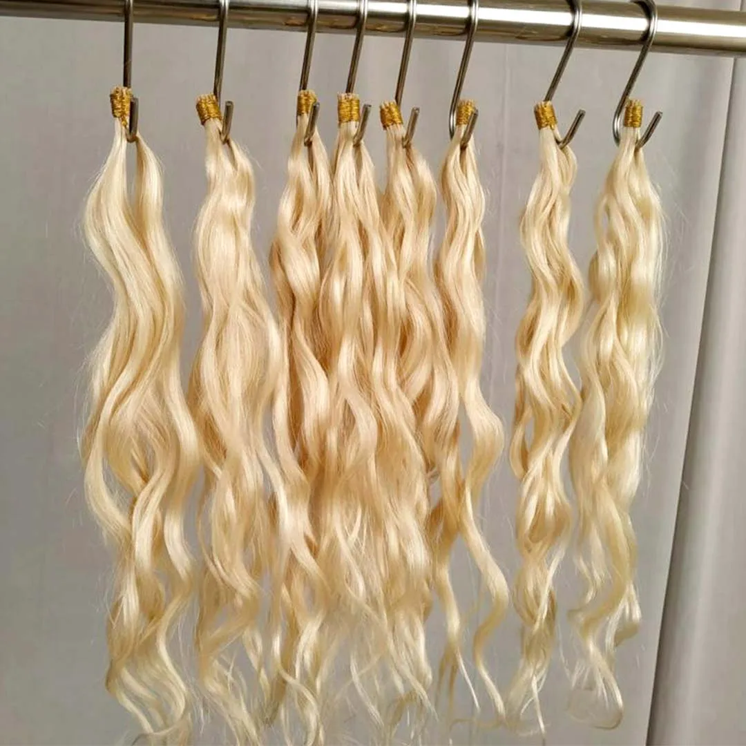 Unprocessed blonde Indian hair best quality raw indian human hair high quality 613 bleached indian human hair
