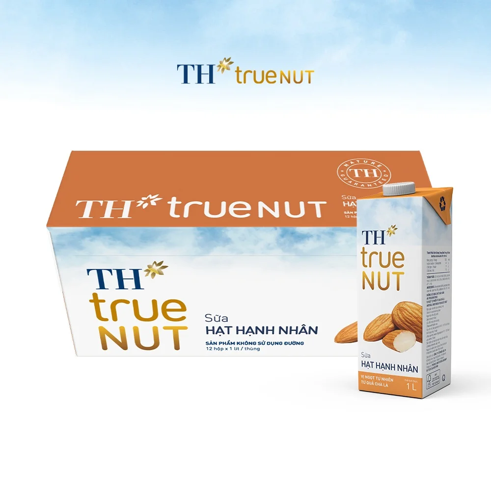 Миндальное молоко TH true NUT, 1 л, стерилизованные смешанные молочные продукты, напиток, высокое качество, срок годности 9 месяцев, ароматизированное молоко