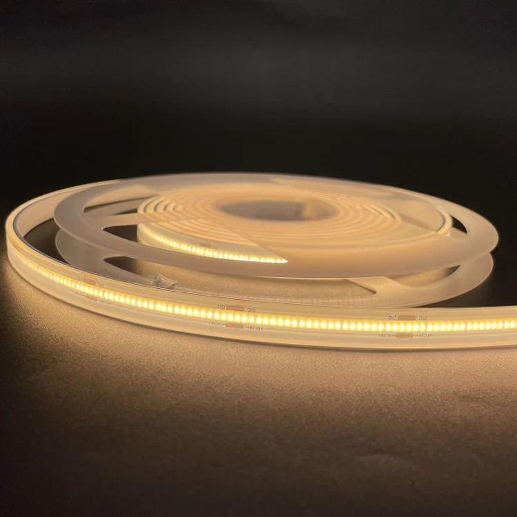The cob light strip wiht 480 Chip 8W DC 12V/ 24V Flexible COB Led Strip For Hotel