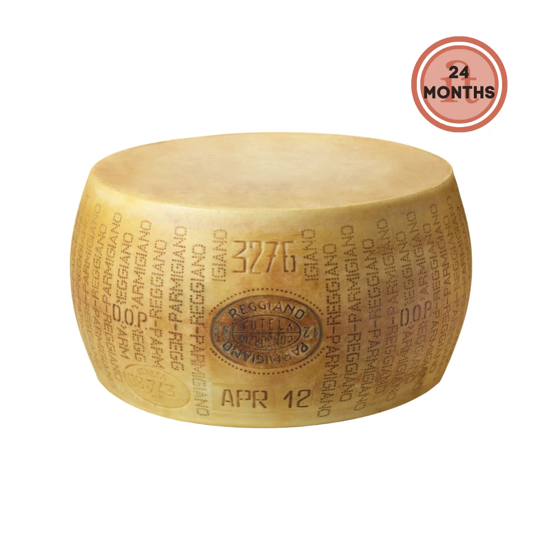 Parmigiano Reggiano 24 months whole wheel 38 kg Italian Hard Cheese