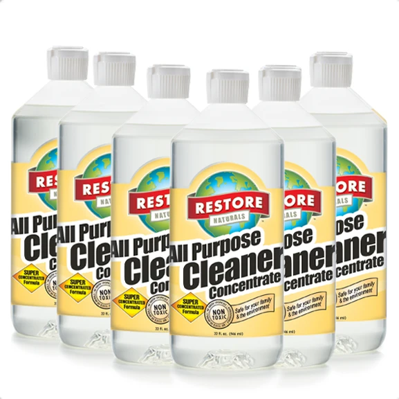 High Quality, Eco-Friendly All Purpose Concentrate Cleaner without the Harsh Chemicals (32 fl. oz. / 6 pack)