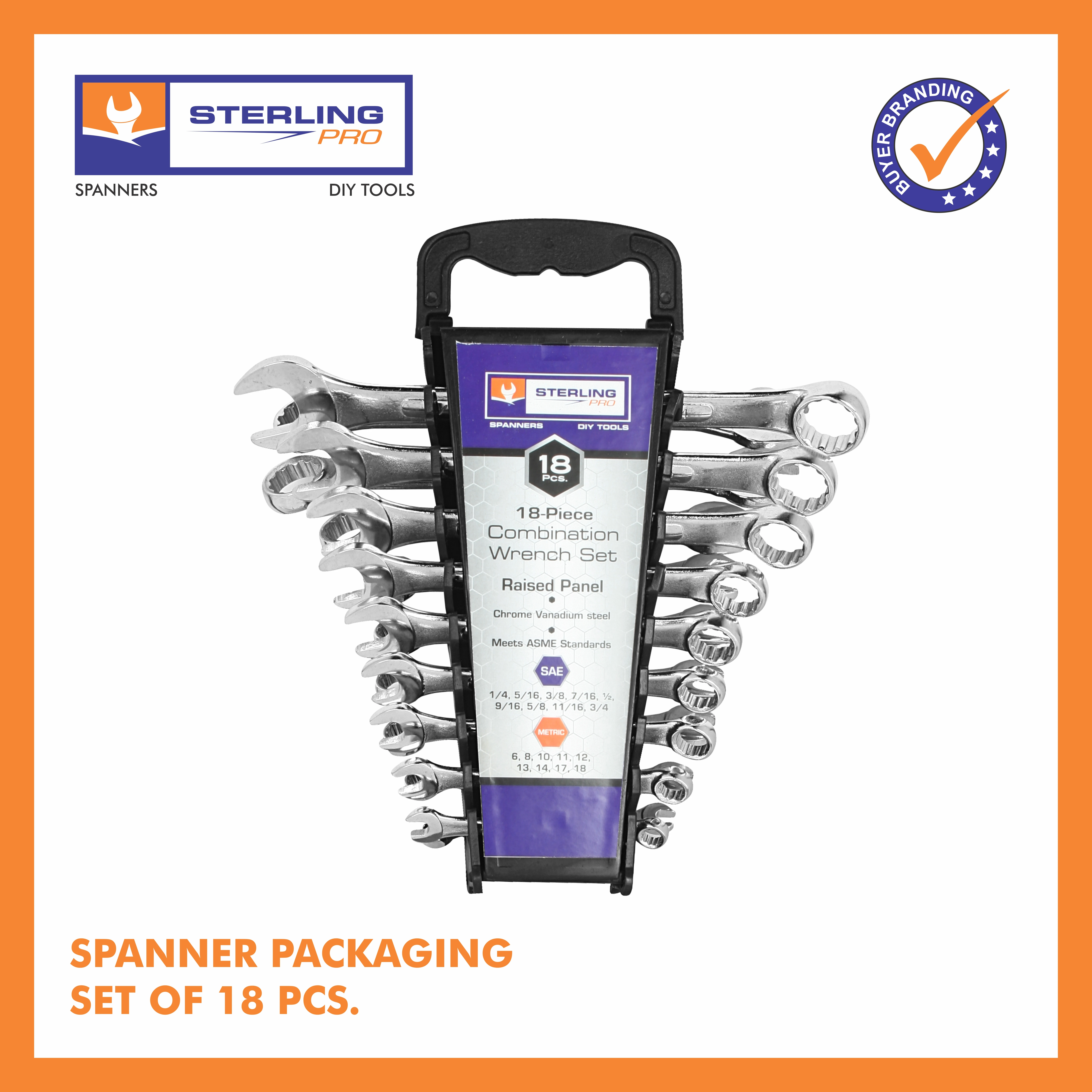 Plumbing Tool Wrenches in 11MM Combination Spanner Raised Panel Carbon Steel Head Available for Exports at Best Price