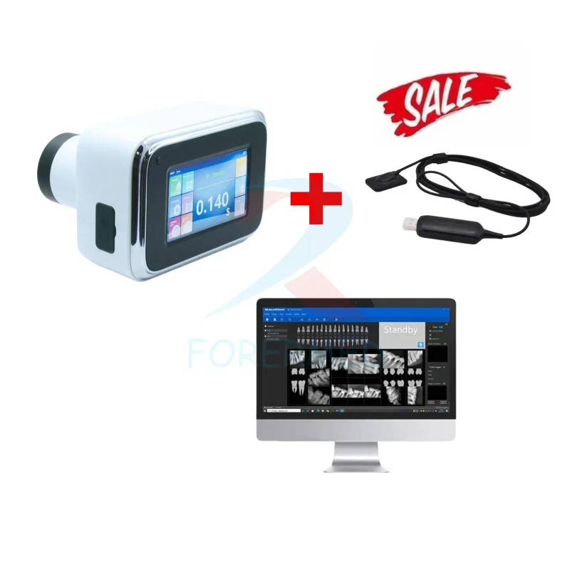 Portable Dental X-rays Machine Digital Hand held Dental X Ray Machine With Sensor Portable Dental X ray 5.6' Color Touch Screen