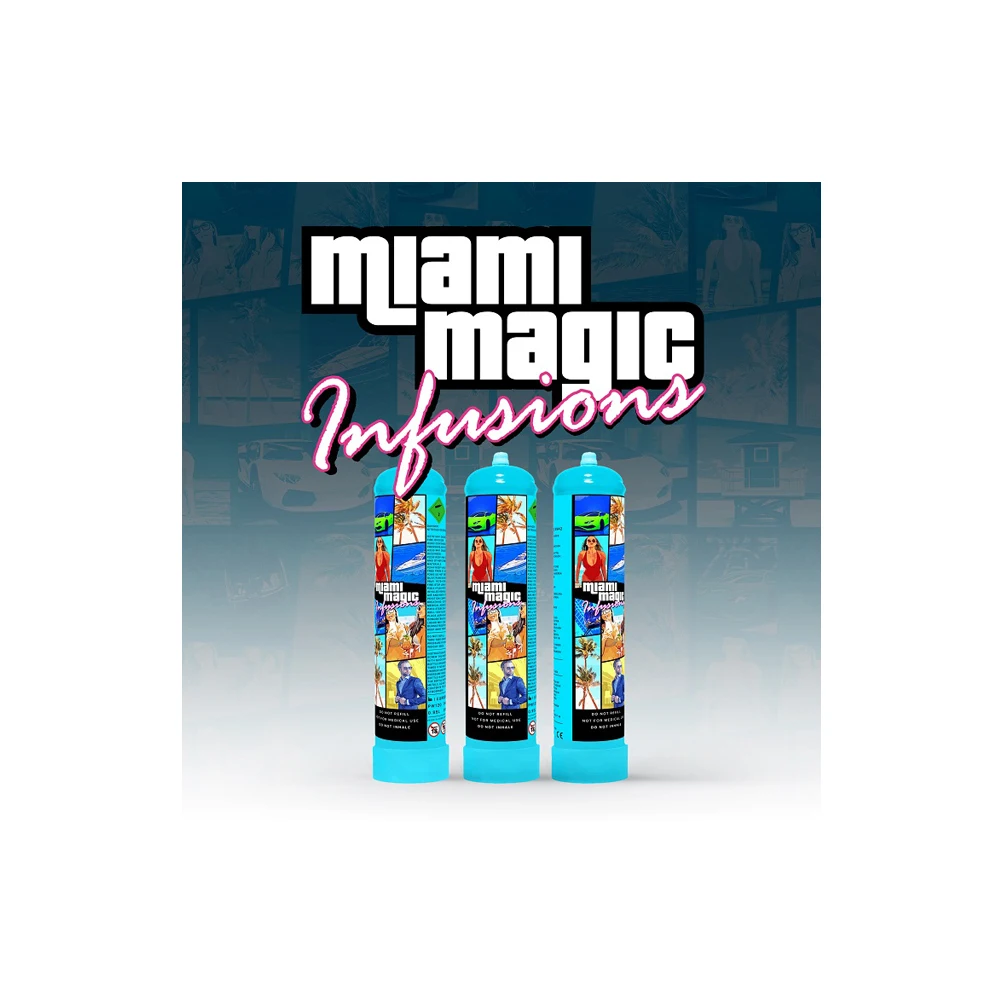 Certified Quality Highest Grade Miami Magic 580g Cream Charger Cylinders at Best Competitive Price
