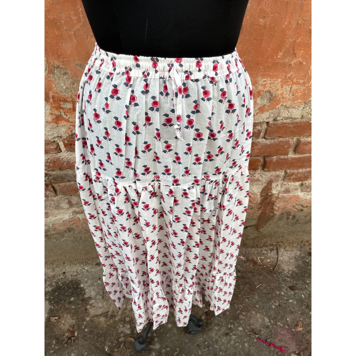 Girls Skirts Floral Printed Maxi Design Bohemian Style Cotton Long Wear Skirts Indian Tunic Women Skirt Boho