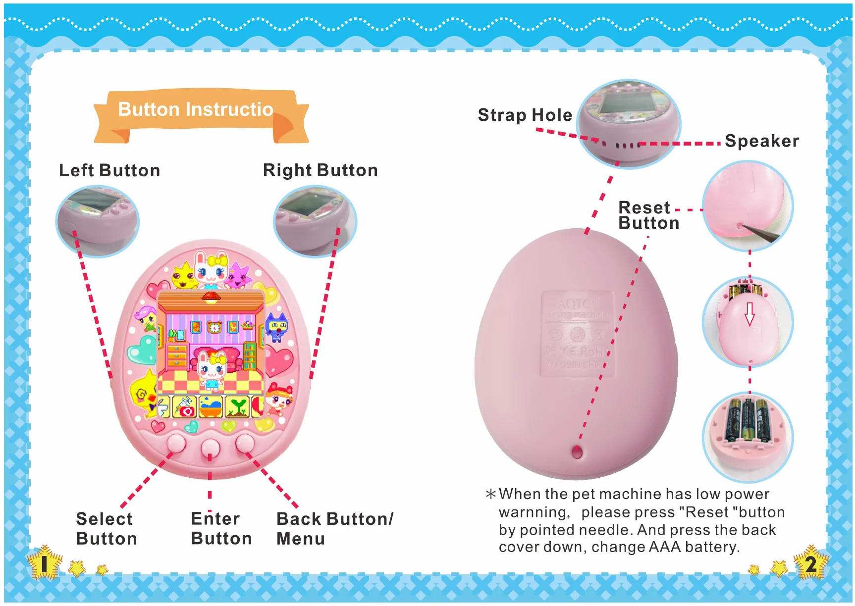 2022 Newest Tamagotchis Funny Kids Electronic Pets Toys Nostalgic Pet In Enl Virtual Cyber Pet Interactive Toys Digital HD Color