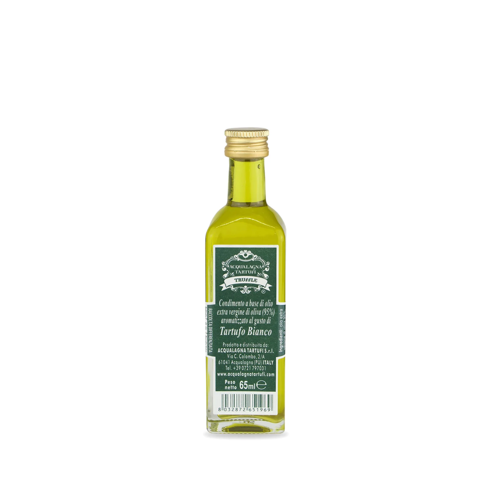 New product 2021 Italian Extra Virgin Olive Oil with White Truffle 65 ml