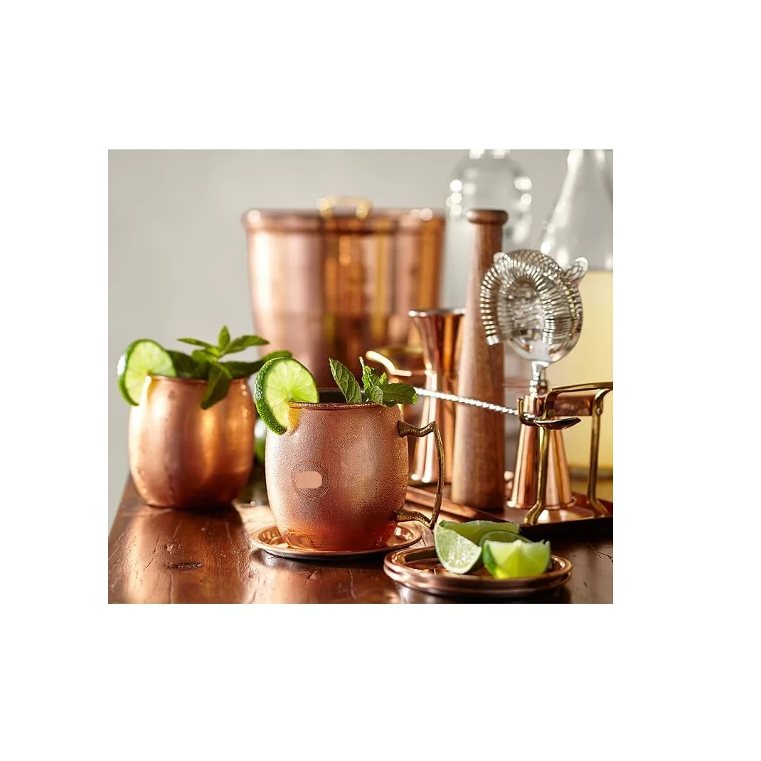 Классический дизайн медная молотковая кружка для имбирного пива Московский мюл премиального качества из чистой меди изготовленная в