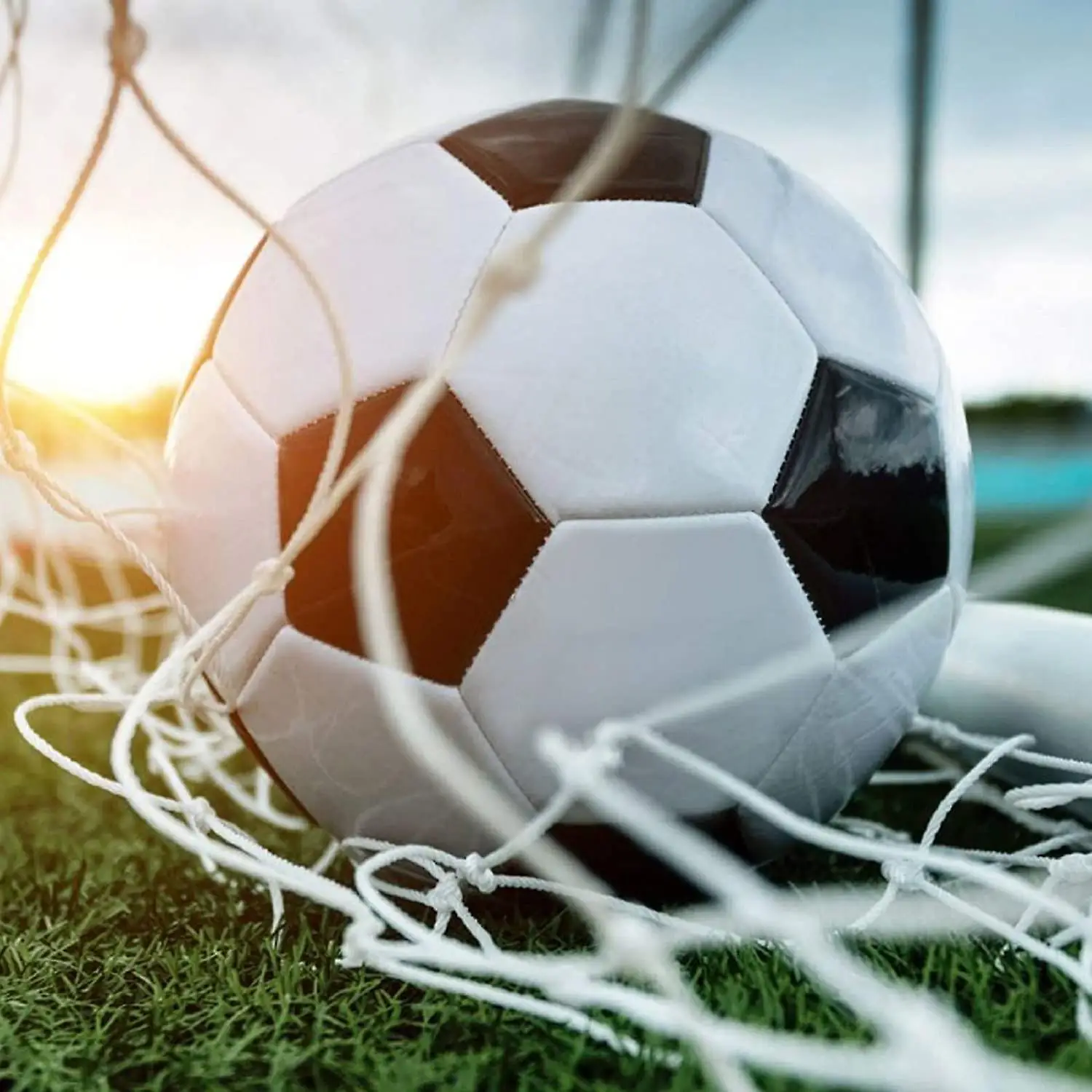 Size 5 Stable High-Strength Match Game Ball  Soccer Training Balls,  Black And White ,Indoor And Outdoor