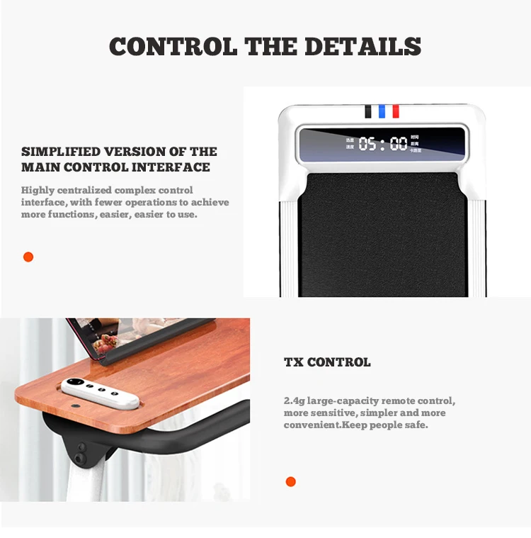 Foldable Fitness Treadmill Home Folding Running Machine Multifunctional Electric Walking Machine