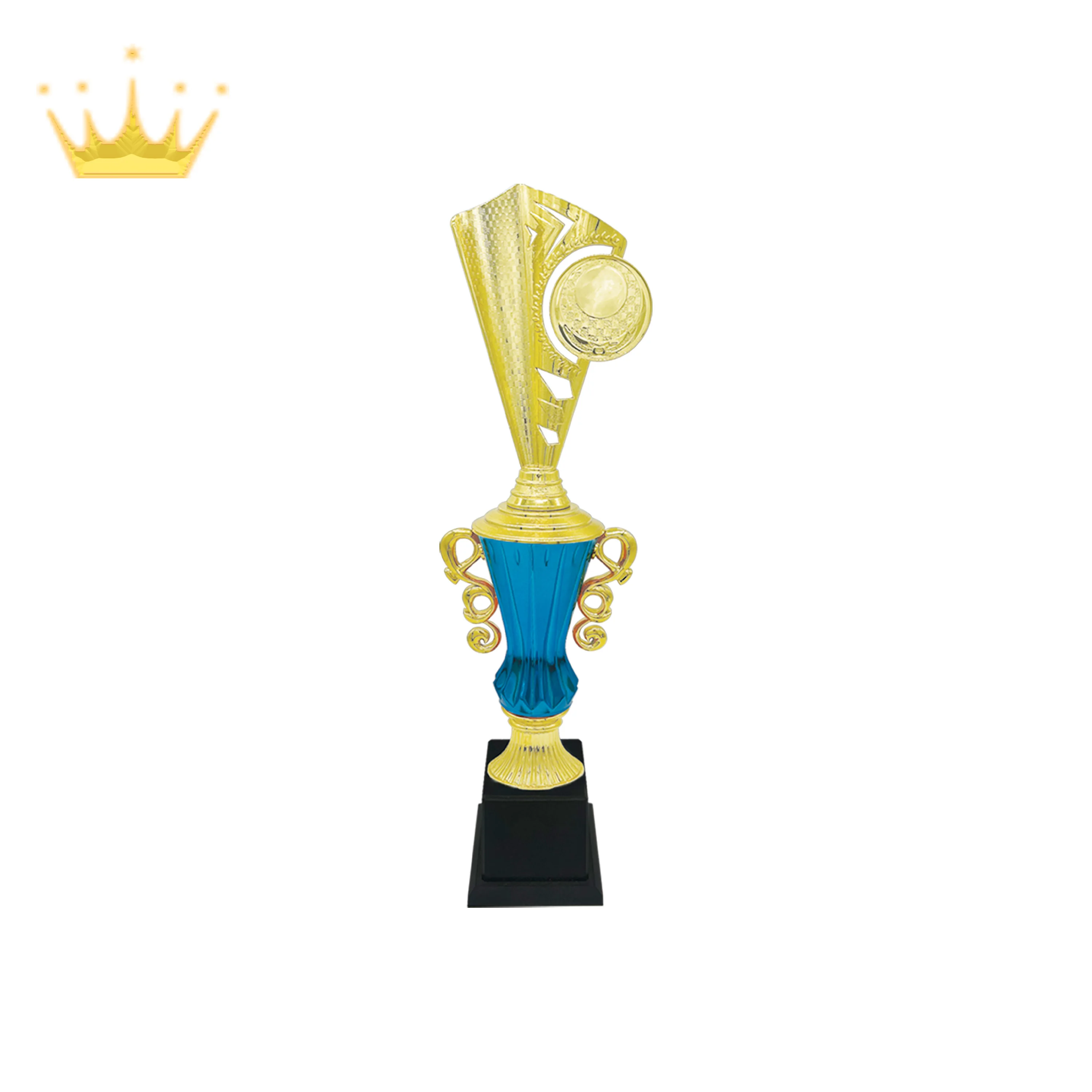 Plastic Gold Red or Gold Blue Assembly Trophy for Competition Souvenir Awards With Flexi Top Changing Match with Your Occasion