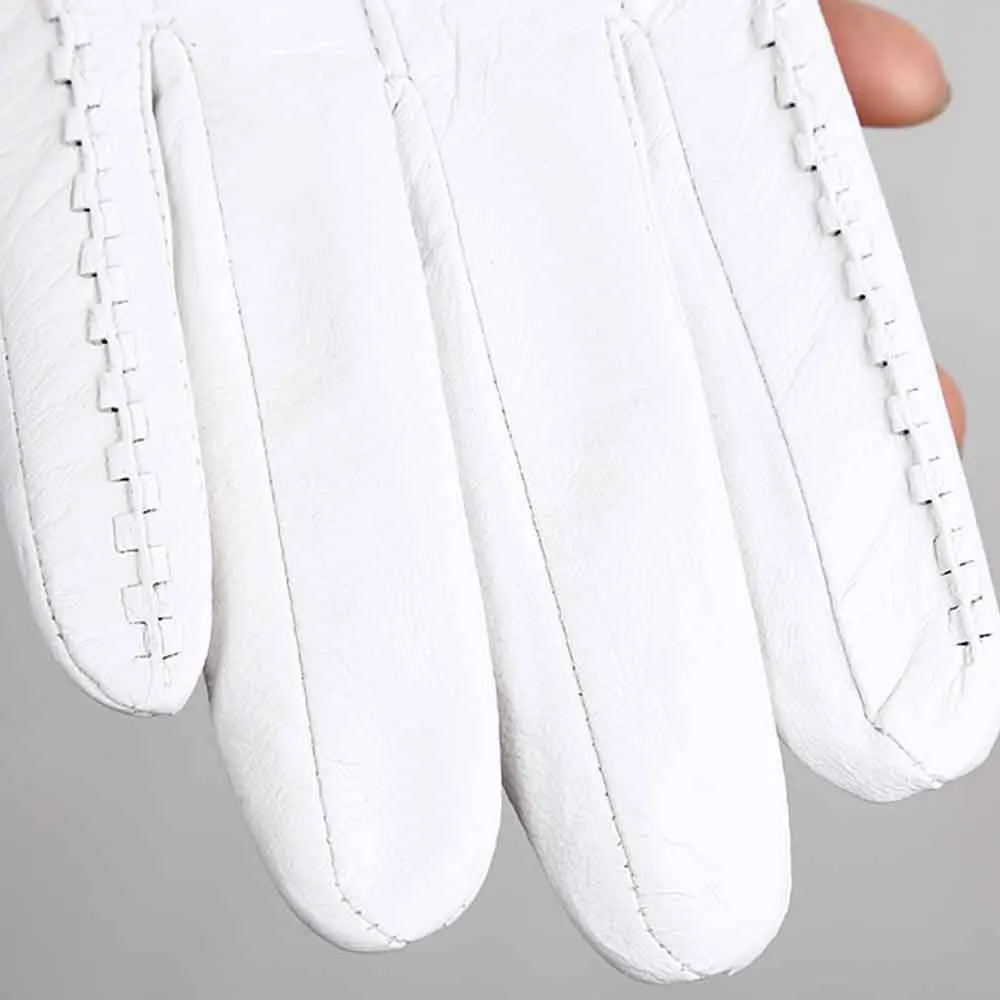 2024 Manufacturer Custom Touch Screen Sheepskin Men Best Leather Gloves For Winter