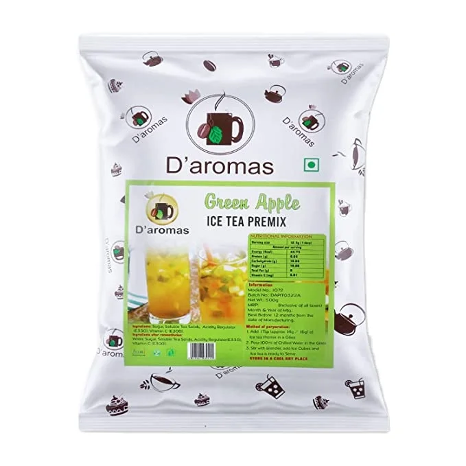 Green Apple Ice Tea Instant Premix Ice Tea Powder Ready to Drink Iced Tea Summer Drink