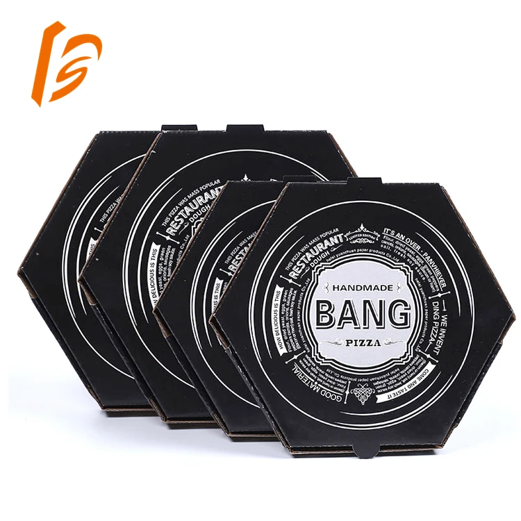 cheap black round pizza box 33*33 corrugated kraft 18 inch pizza boxes with logo