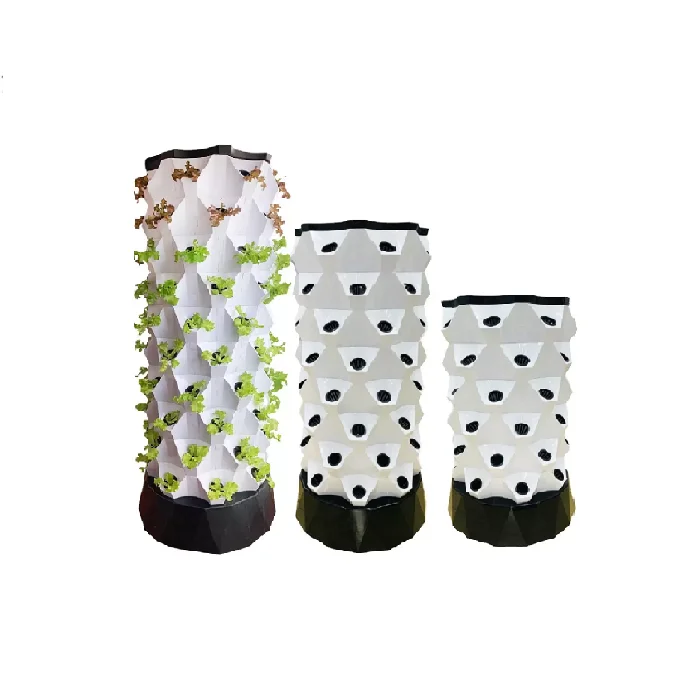 Plant Nourish Growth Equipment 6 Floors Hydroponic Vertical Tower Kit Made From Plastic PVC Material