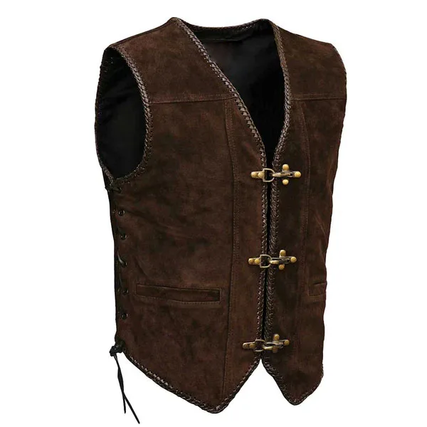 100% Genuine Suede Leather Vest For Men and Women Biker Leather Vest Quick Dry Men Fashion Style Leather Vest.