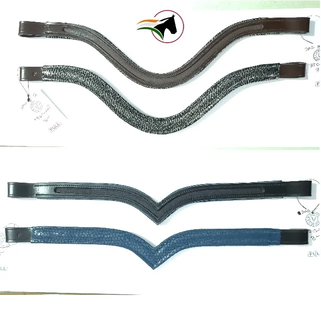 Товары для английских скачек из Индии Высококачественная кожа с пустым каналом кожаные повязки бровей верховой езды