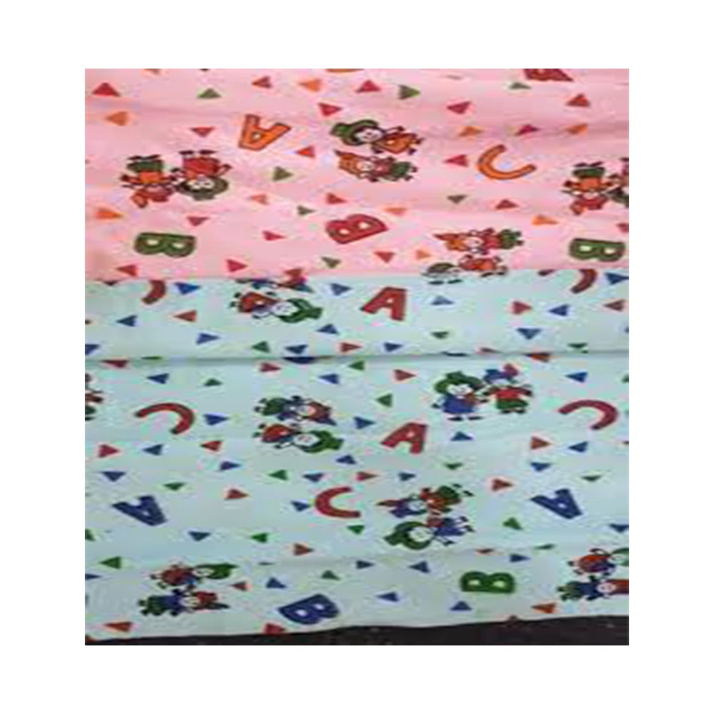 Top Selling  Non Woven Cotton Silk Material  Kids Digital Printed Flower Baby Fabric At Best Price
