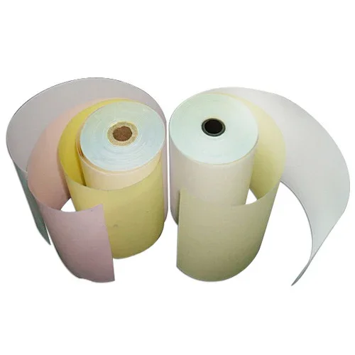 K.G. Data Carbon Less Paper Rolls 80-120 GSM Plain White Premium Quality White Plain Carbon Less Paper Rolls