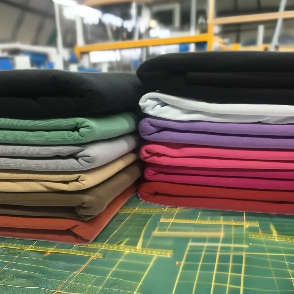 Olive Color French Terry Cotton Fabric 65% Cotton 35% Polyester Blended Fabric Winter Clothing Brushed 3 Fleece Knitted Terry