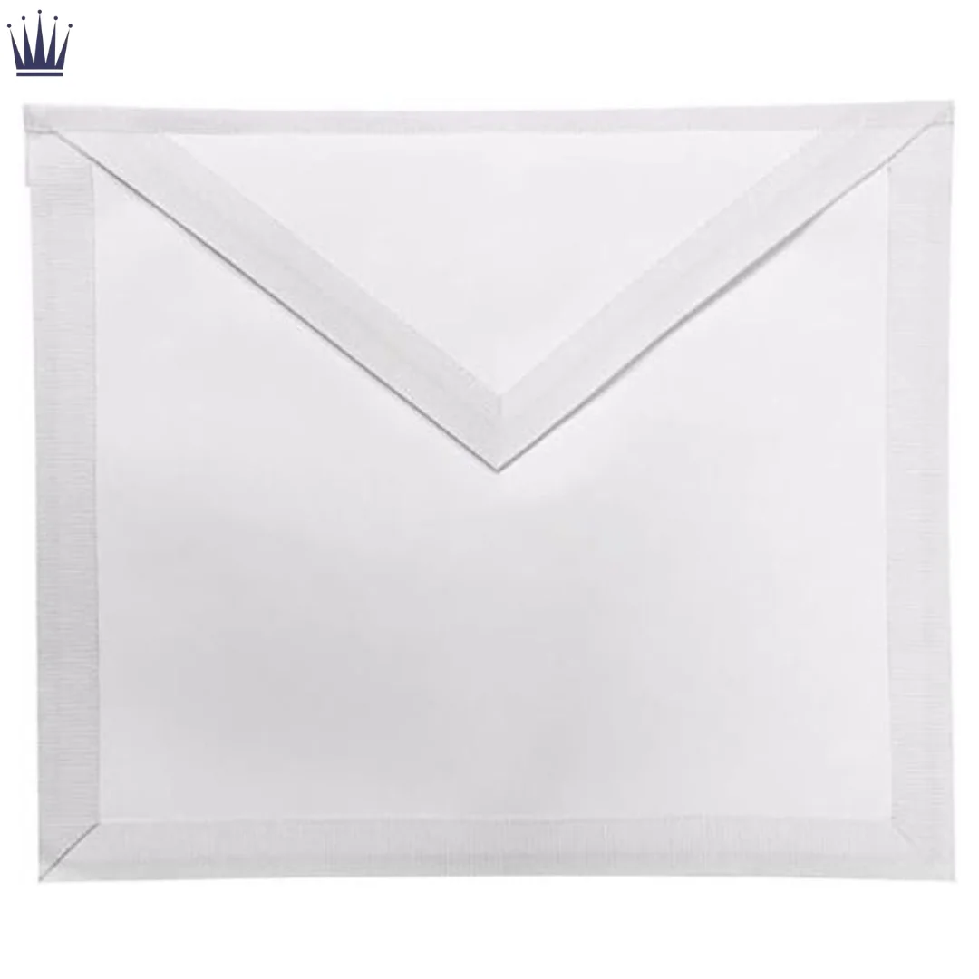 Masonic Regalia White Member Apron Real or Artificial Leather Apprentice Apron Stitching & Needlework Wholesale