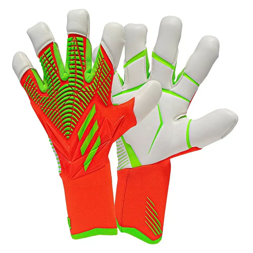 High Quality Antiskid Football Soccer Receiver Gloves Custom Design Your Own Football Keeper Goalkeeper Gloves