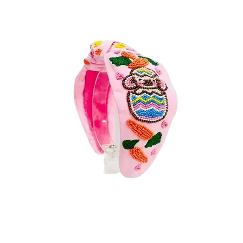 Gameday Beaded Headband with Handmade Design: Perfect for tailgating or cheering on your favorite team.