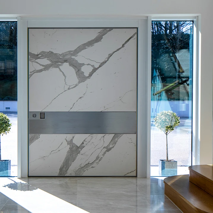 high quality pivot doors system steel safe modern pivot entry doors metal iron exterior security glass pivot hinge Turkish doors