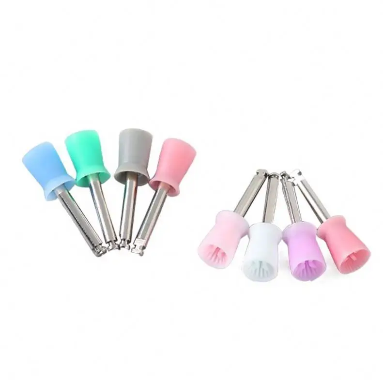 Disposable Latex-Free Silicone Ribbed & Webbed Latch Plain Dental Prophylaxis Polishing Cup RA
