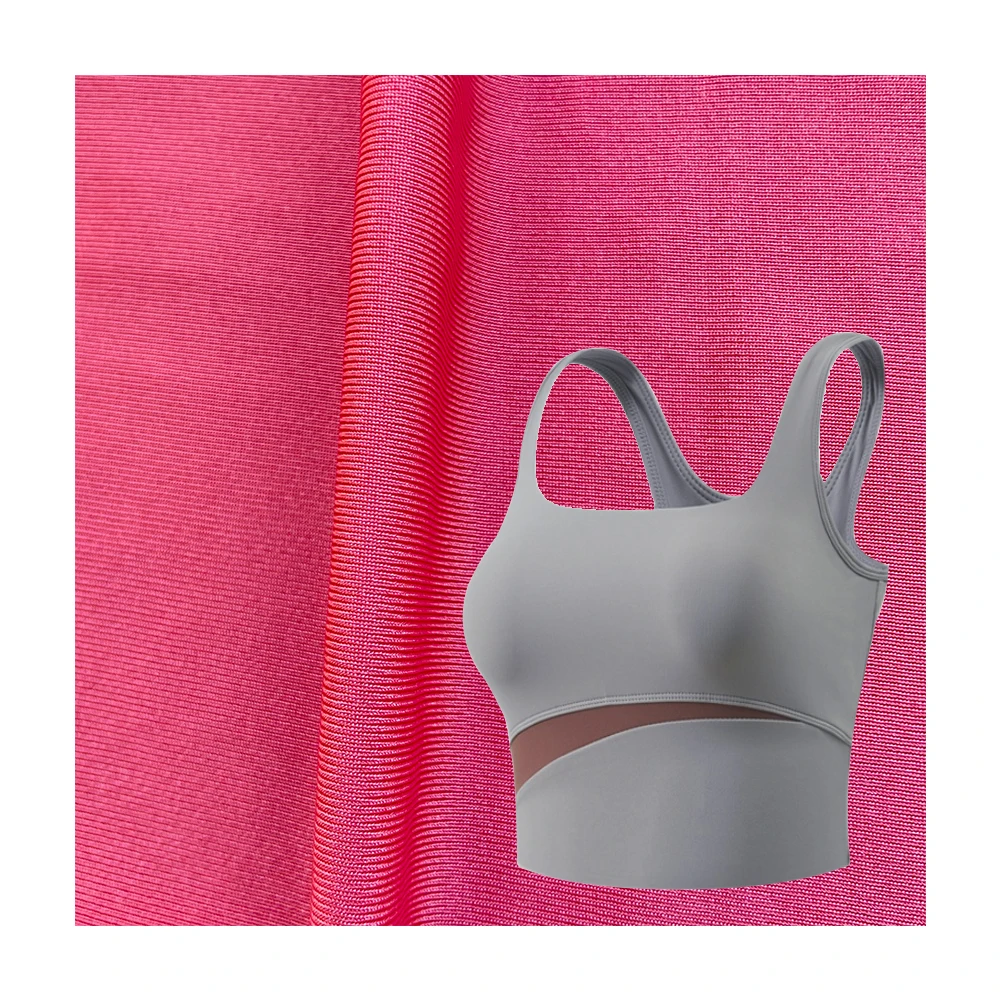 Breathable Anti-UV nylon Spandex yoga Lycra Fabric knitted 4 way stretch nude nylon lycra spandex for yogawear