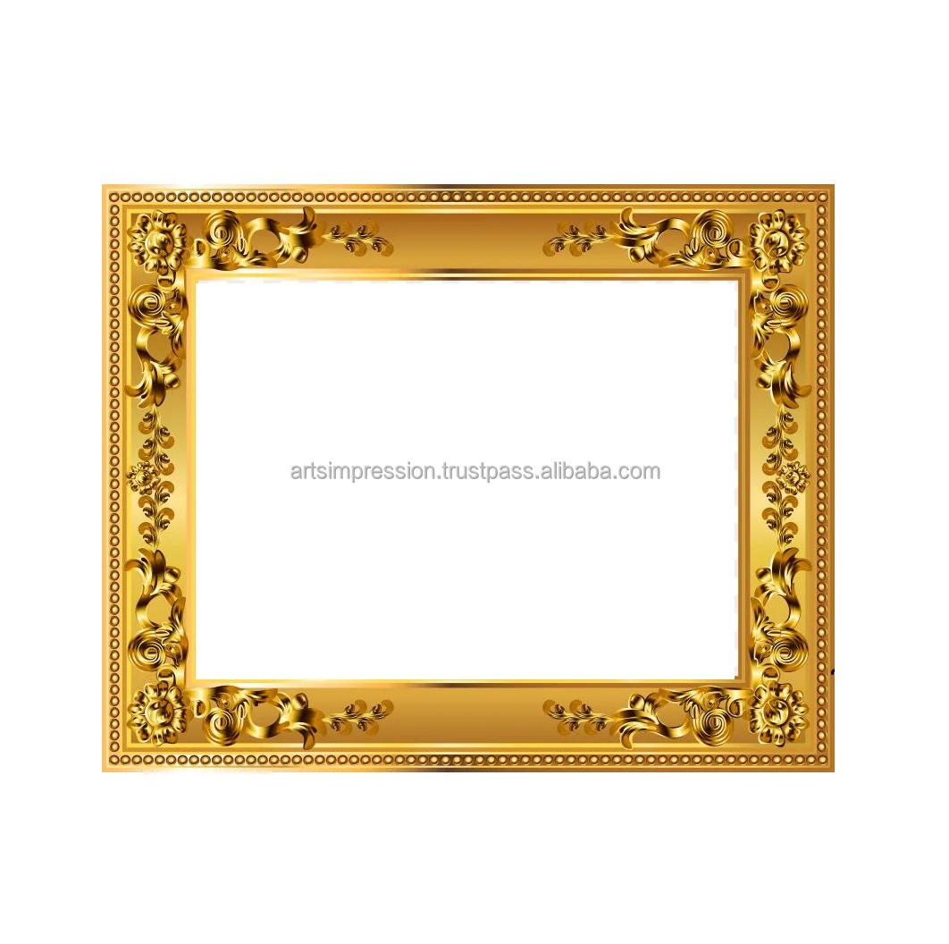 Metal Gold Finish Complete Photo Frames Custom Size with Reasonable Prices & Digital Photo Frames for Bedroom 2024  Room Gadgets
