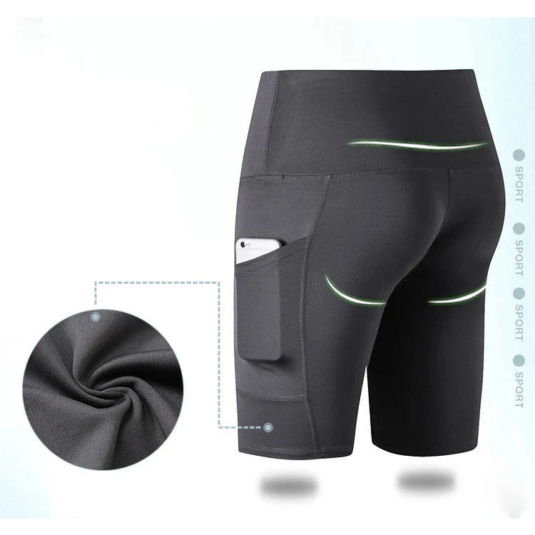 Customize Ladies Summer Workout Fitness Wear Breathable High Waist Yoga Biker Shorts Women Yoga Biker Shorts latest design