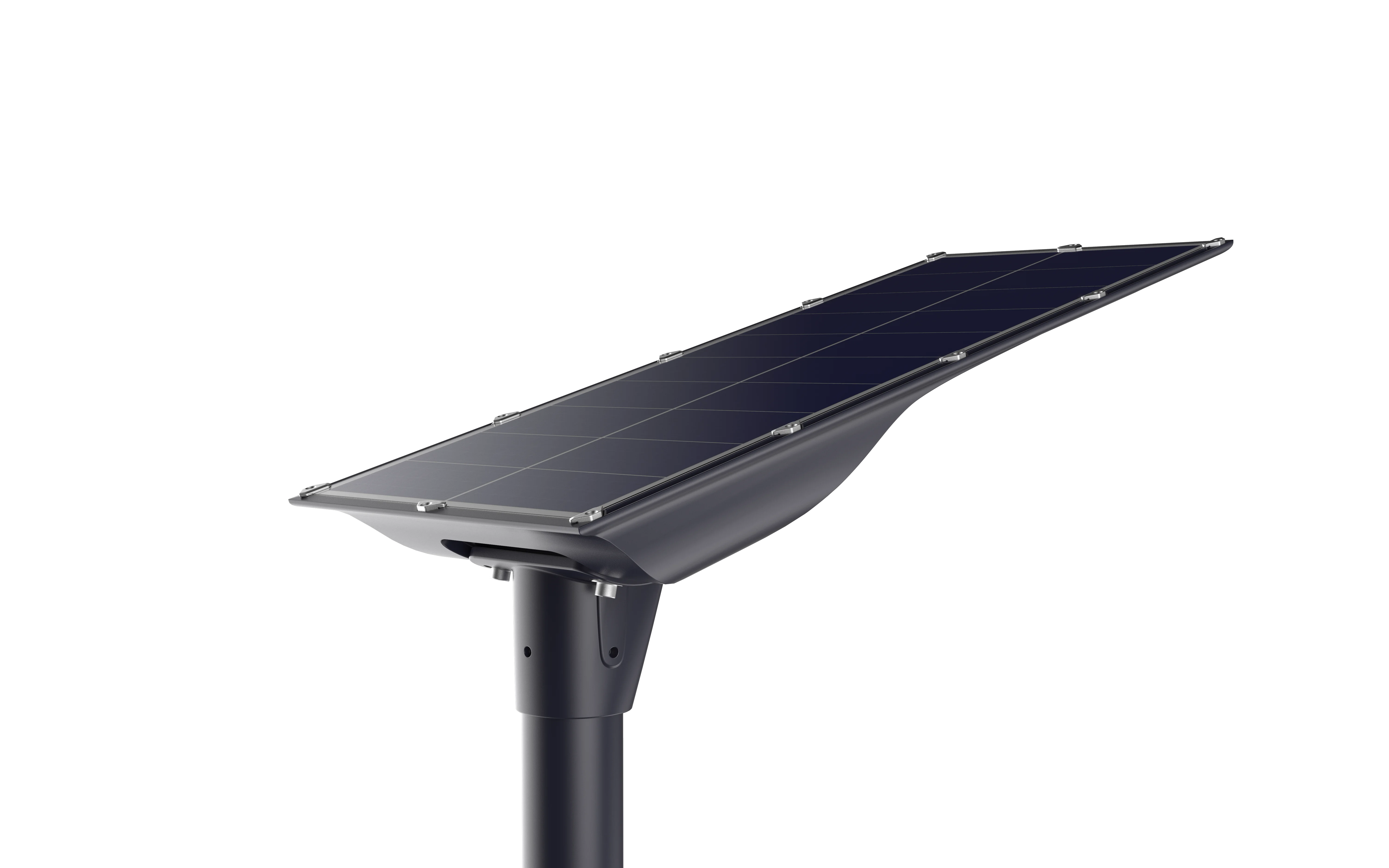 Modern Solar street lights outdoor road lighting  20W 30W 40W All In One  with MPPT contrloller LiFePo4 battery