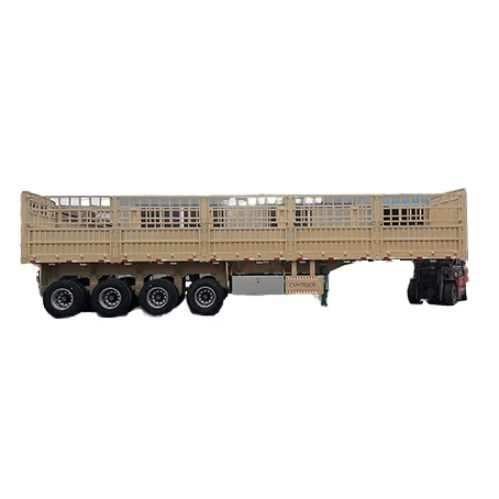 Factory Direct Fence Cargo Stake Fence Semi Trailer 3 Axle  4 Axle cage Cargo Semi Trailer